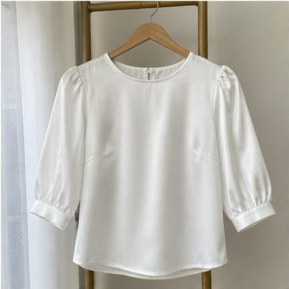 White Ruffle Blouse